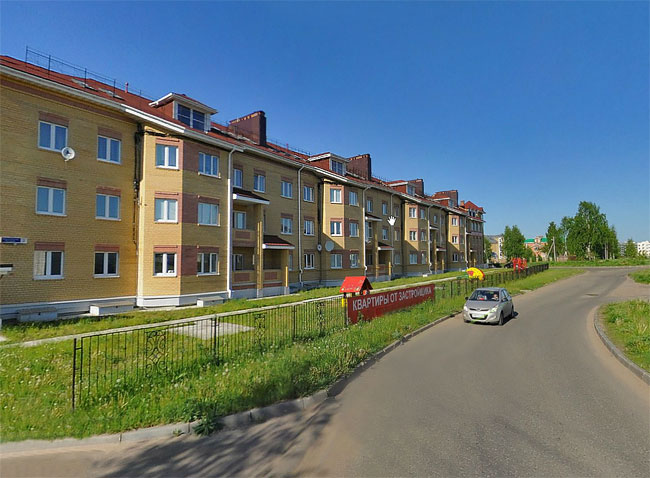 начало микрорайона "Пантусово" в Костроме