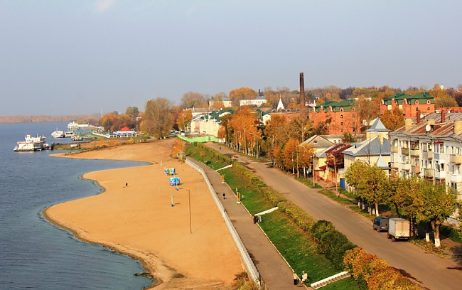 Центральный костромской пляж