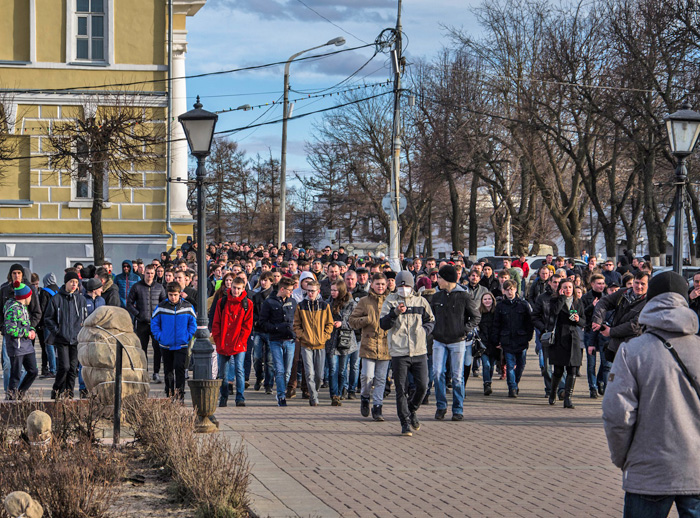 митинг Наваьного в Костроме 2017, шествие, пикет, прогулка
